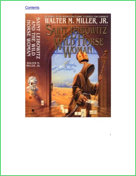 Walter M Miller St Leibowitz And The Wild Horse Woman Cb2aae1e1b80c24c7d8e1c610690e38f