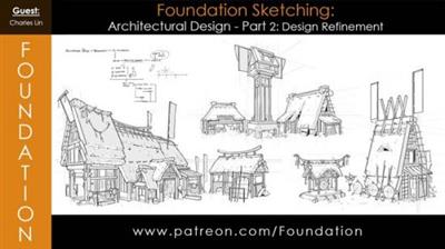 Foundation Art Group: Foundation Sketching - Architectural  Design Part 2: Design Refinement with Charles Lin 0b97435f5ab04ae7c1f89f79417b80dc