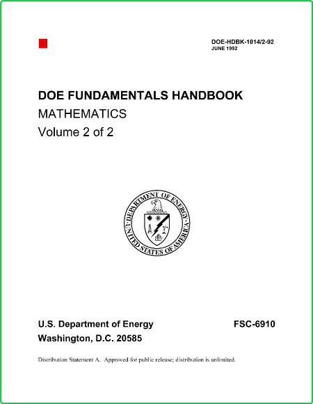 Us Department of Energy Mathematics Volume 2 of 2 81514f898c49e9bb43bd138db1446af8