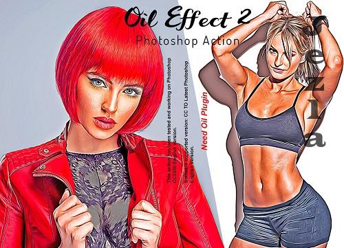 Oil Effect 2 Photoshop Action - 6383705
