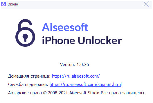Aiseesoft iPhone Unlocker 1.0.36