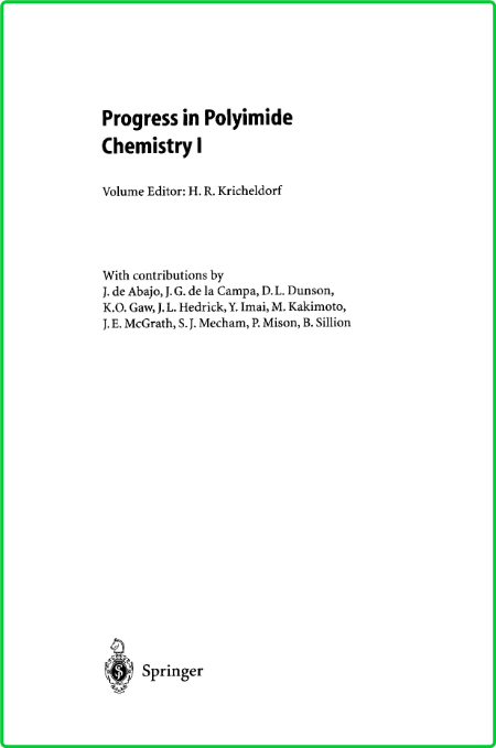 Advances In Polymer Science 140