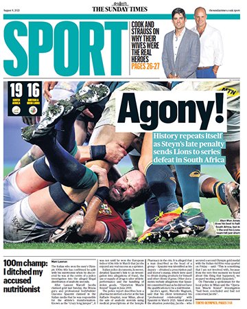 The Sunday Times Sport   August 8, 2021
