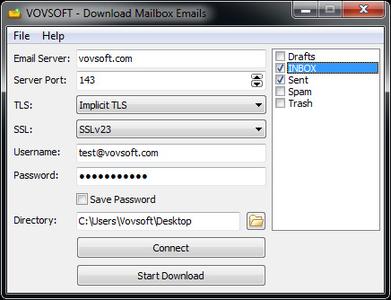 VovSoft Download Mailbox Emails 1.4