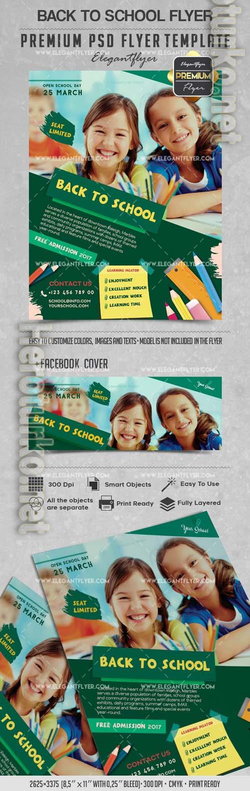 Welcome Back to School PSD Flyer Welcome Back to School PSD Flyer