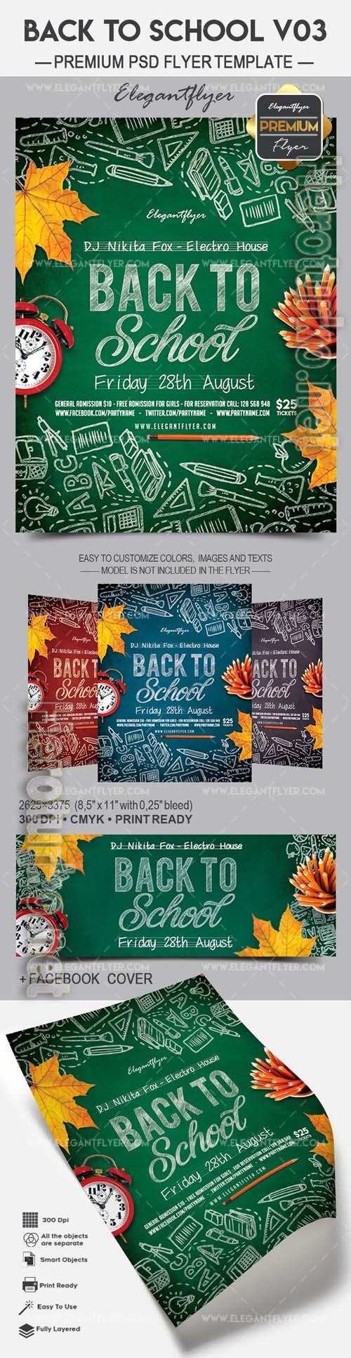 Back To School V03 PSD Flyer