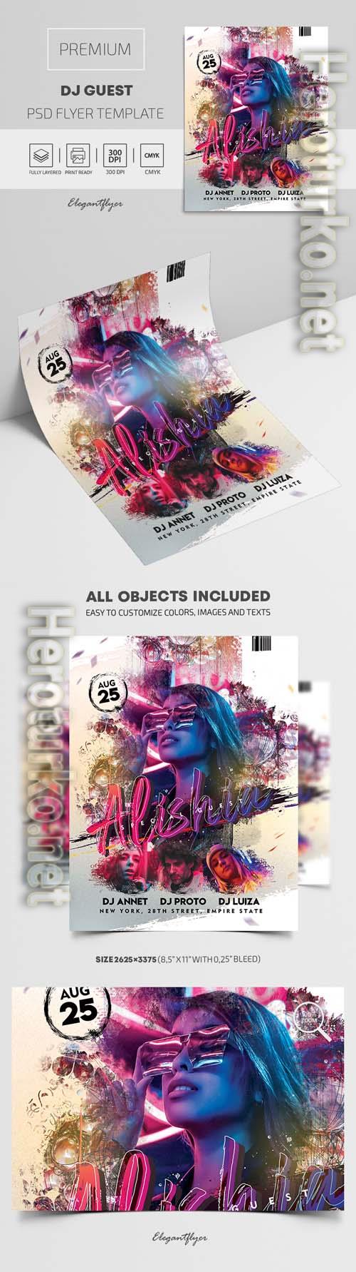 Dj Guest PSD Flyer