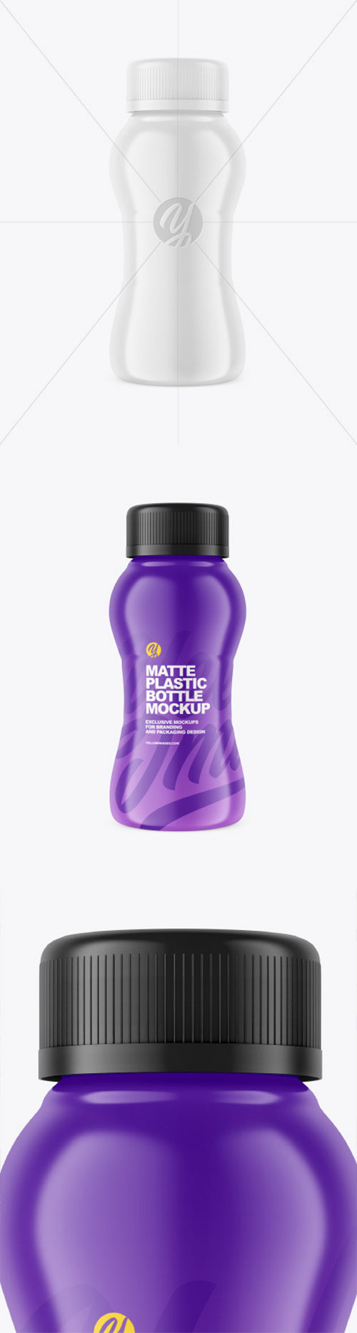 Matte Plastic Bottle Mockup 86612