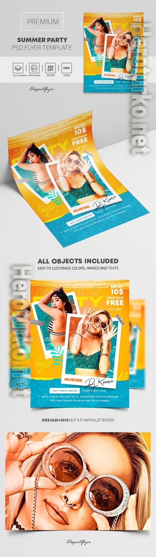 Summer Party PSD Flyer