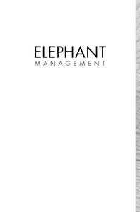 ELEPHANT MANAGEMENT - A Scientific Assessment for South Africa