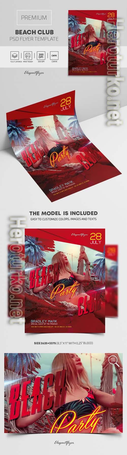 PSD Flyer Beach Club 