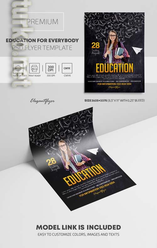 Education for Everybody PSD Flyer