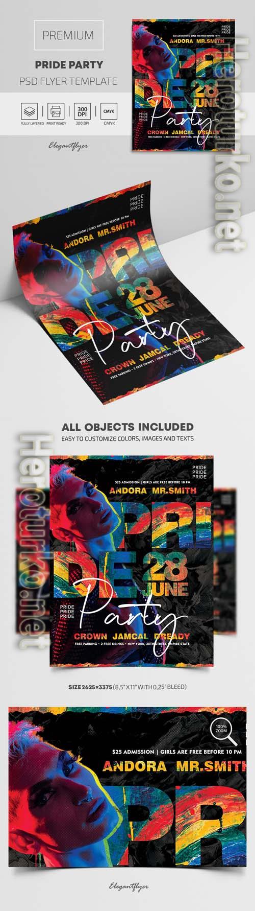 Pride Party Premium PSD Flyer Template