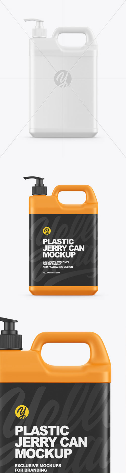 Plastic Jerry Can W Pump Mockup 86580