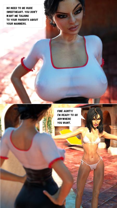 Smerinka - Holiday with sister 3D Porn Comic