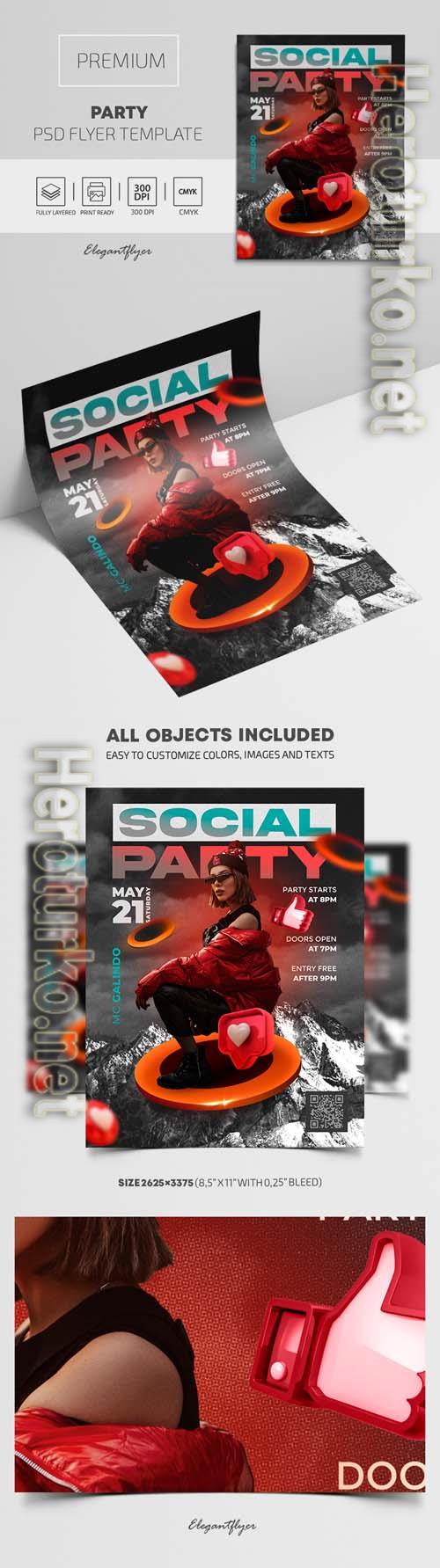 Party Premium PSD Flyer Template Party Premium PSD Flyer Template