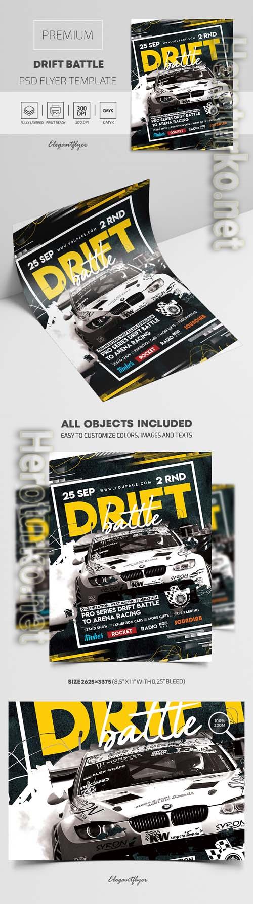 Drift Battle PSD Flyer
