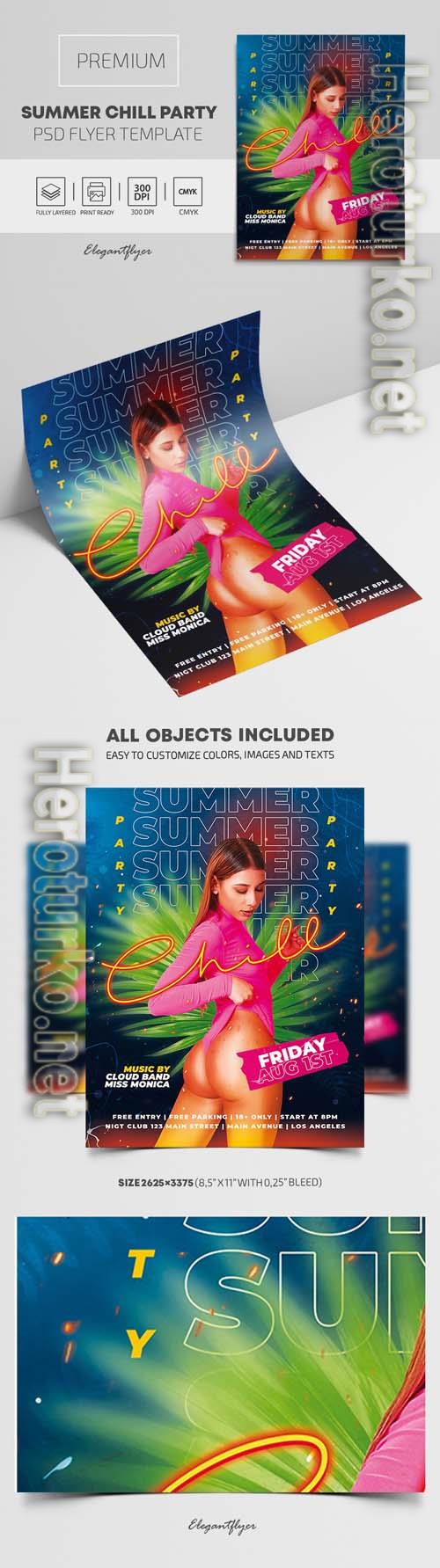 Summer Chill Party PSD Flyer