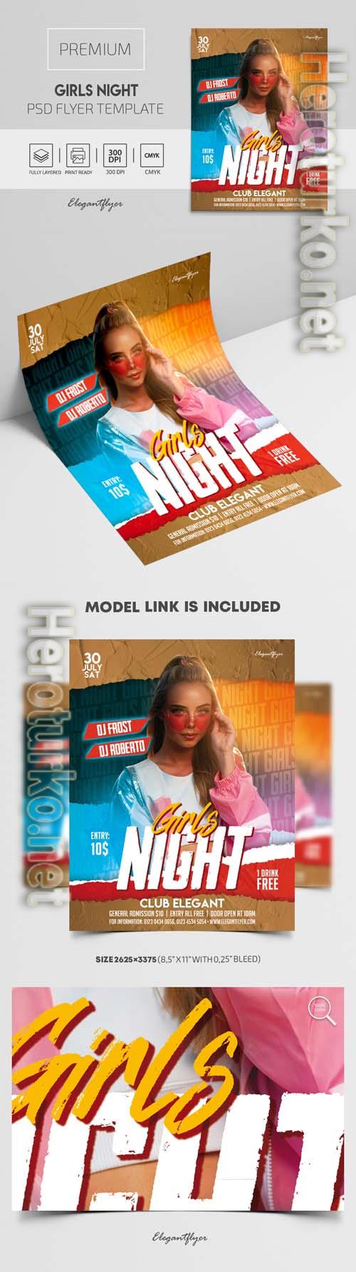Girls Night PSD Flyer