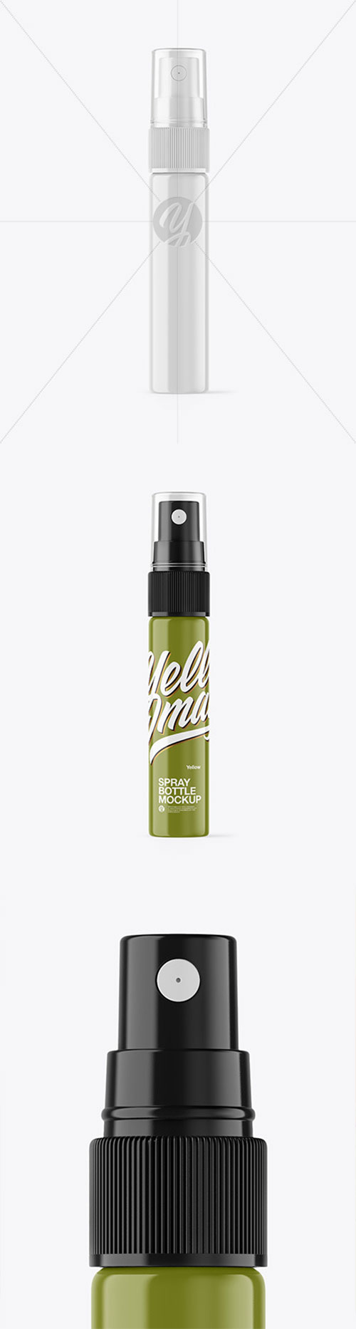 Glossy Spray Bottle Mockup 86592