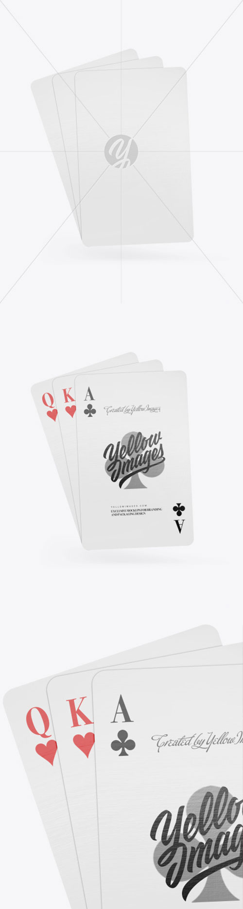 Three Playing Cards Mockup 86703