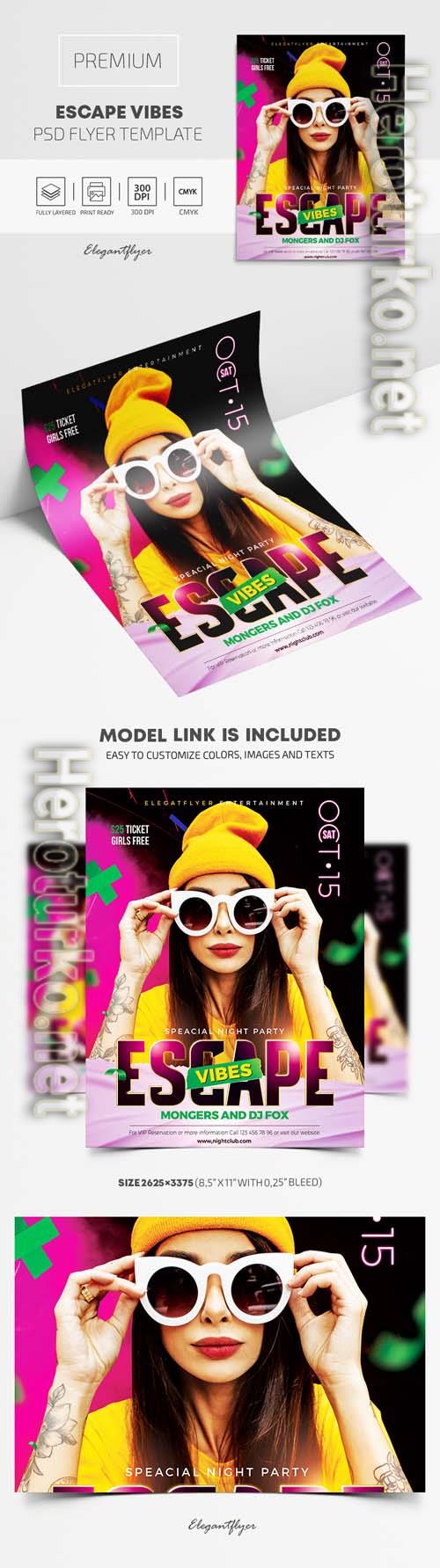 Escape Vibes PSD Flyer