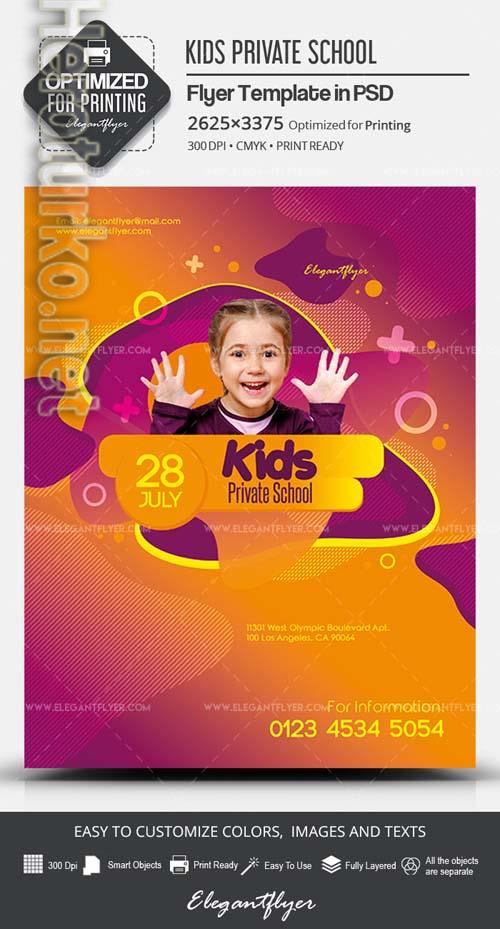 Kids Private School PSD Flyer