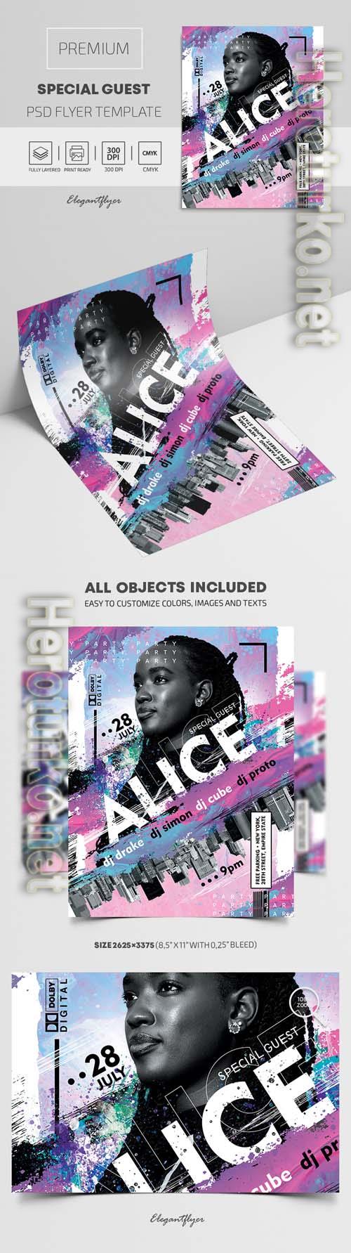 Special Guest PSD Flyer