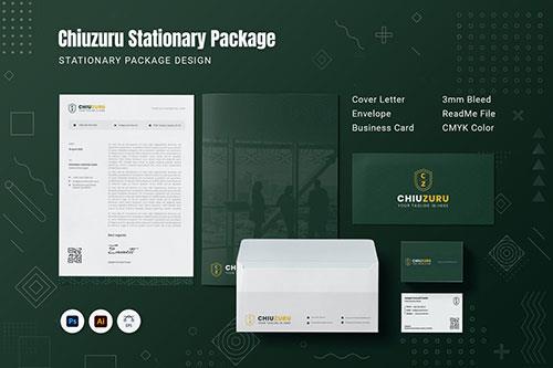 Chiuzuru Stationary device for brand identity Chiuzuru Stationary device for brand identity