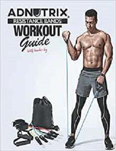 Adnutrix Resistance Bands Workout Guide with Tracker Log