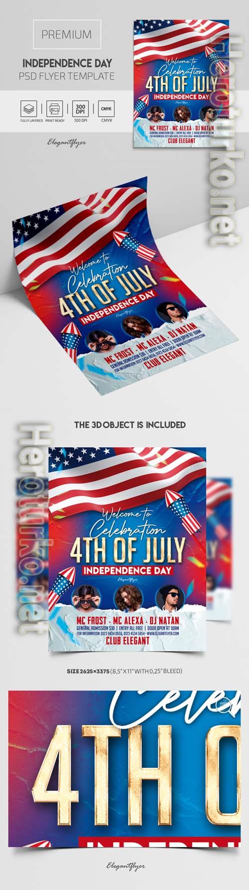 Independence Day Premium PSD Flyer Template