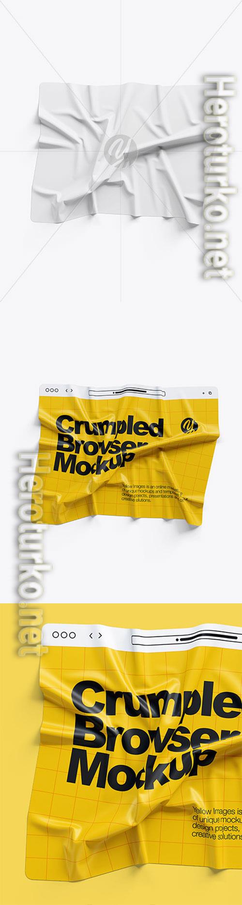 Crumpled Browser Mockup 86529