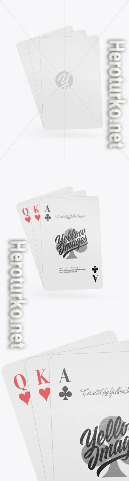 Three Playing Cards Mockup 86703 Three Playing Cards Mockup 86703