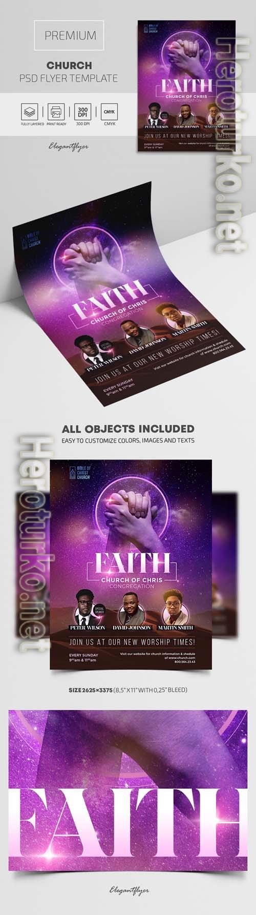 Church Premium PSD Flyer Template Church Premium PSD Flyer Template