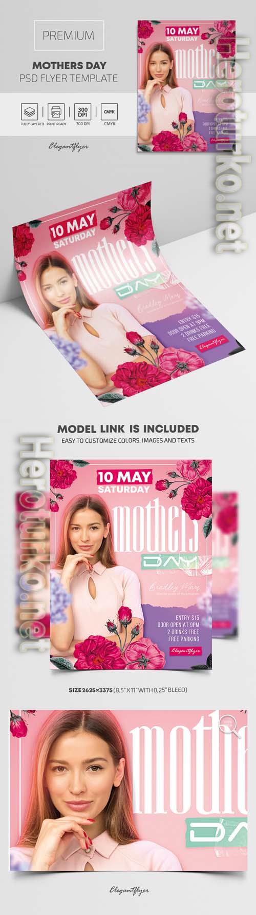 Mothers Day Premium PSD Flyer Template