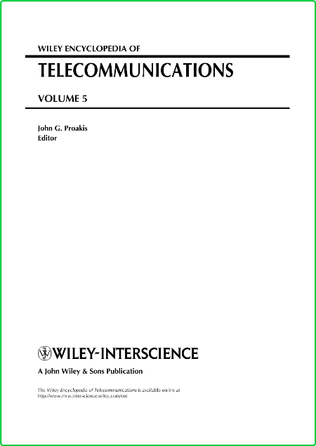 Encyclopedia of Telecommunications