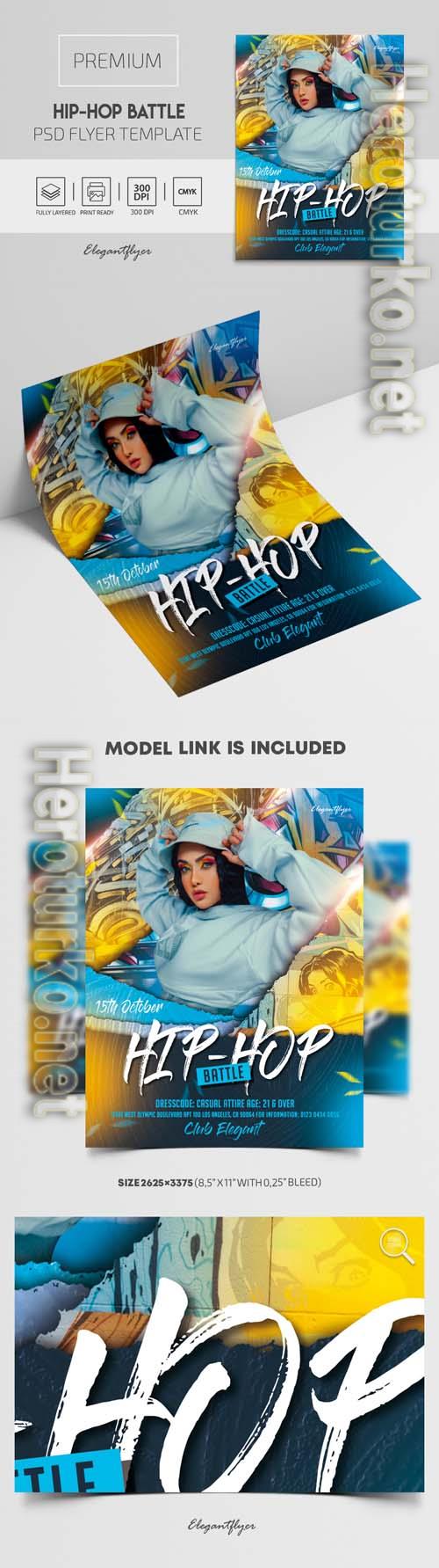 Hip-Hop Battle Premium PSD Flyer Template