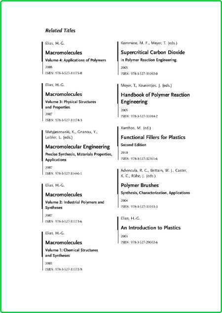 Encyclopedia Of Polymer Blends Volume 2 Processing