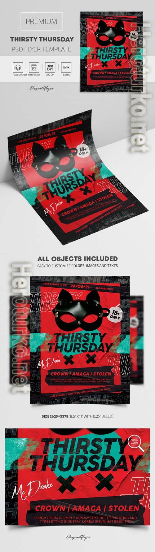 Thirsty Thursday Premium PSD Flyer Template
