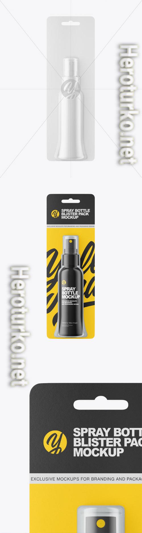  Spray Bottle Blister Pack Mockup 86553