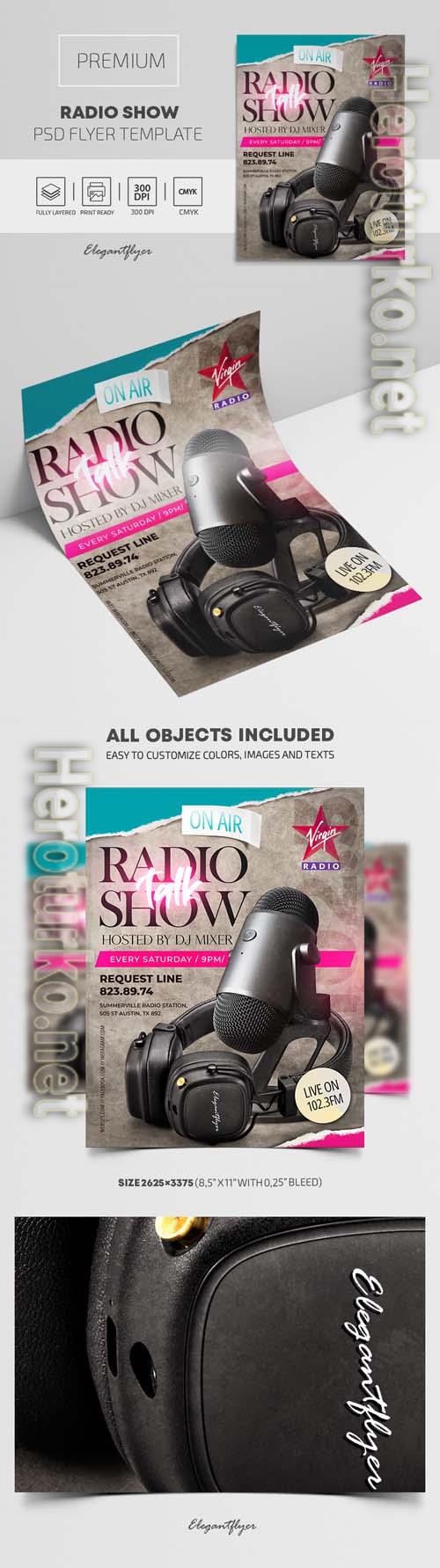 Radio Show Premium PSD Flyer Template Radio Show Premium PSD Flyer Template