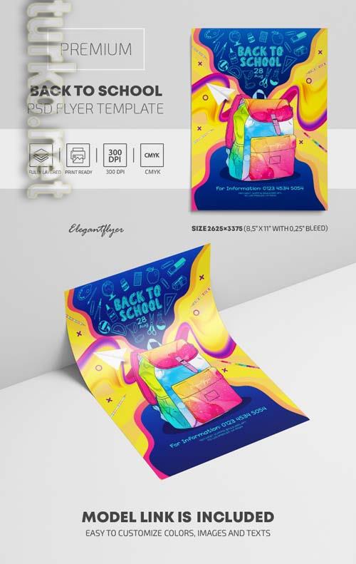Back to School Premium PSD Flyer Template vol 4