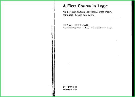 A First Course in Logic