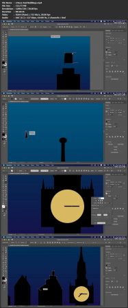 Creating  Night Landscape With Cartoon Characters In Adobe Illustrator C15f76cee7cd51cedf76330266ea5c23