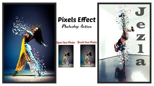Pixels Effect Photoshop Action - 6397296