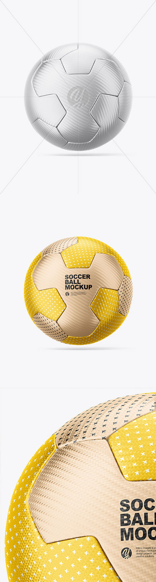 Metallic Soccer Ball Mockup86503