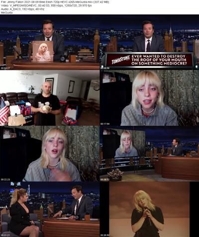 Jimmy Fallon 2021 08 09 Billie Eilish 720p HEVC x265 