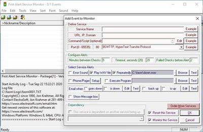 First Alert Service Monitor 21.08.01