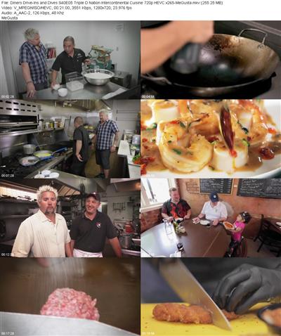 Diners Drive Ins and Dives S40E05 Triple D Nation Intercontinental Cuisine 720p HEVC x265 