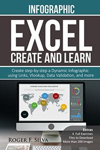 Excel Create and Learn - Infographic Create Step-by-step a Dynamic Infographic Dashboard. More than 200 images and, 4 Exercise